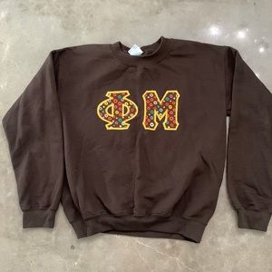 Sorority branded sweatshirt